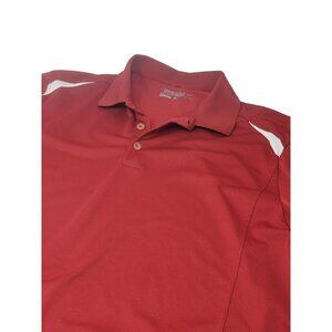 Nike Golf Tour Performance‎ Dri Fit Polo Shirt Maroon Size Large Short Sleeve